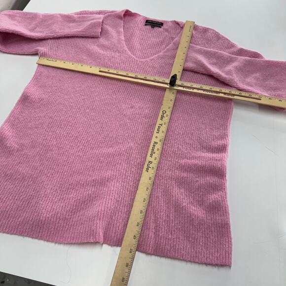 Something Navy Sweater Womens XX Small Pink‎ V Neck Slouchy Cozy RIbbed - Picture 7 of 9
